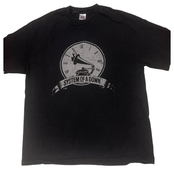 AAA Other - VTG System of a Down T-Shirt XLarge Y2K 2002 Toxicity era Black Short Sleeve